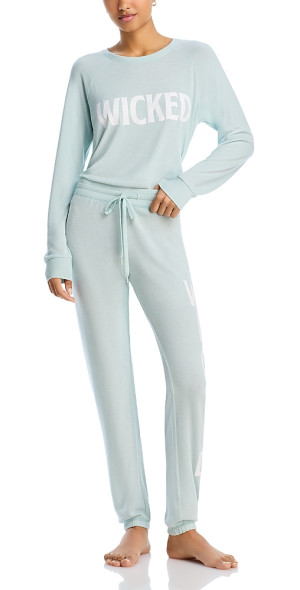 Woody Meisjes-Dames Pyjama blauwe zeesterren print | Nuit de Folie