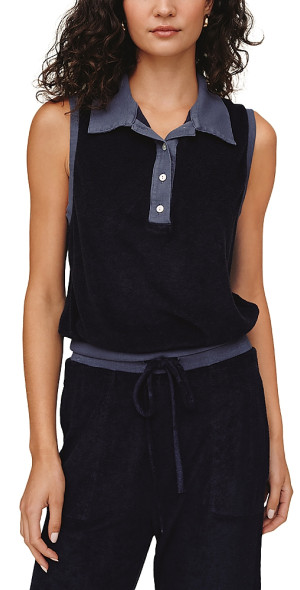 Bella Dahl - Terry Sleeveless Collar Top