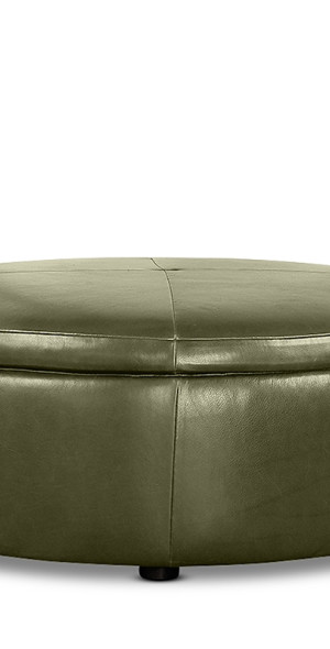 Bloomingdale's - Alta Large Round Storage Ottoman, in Leather
