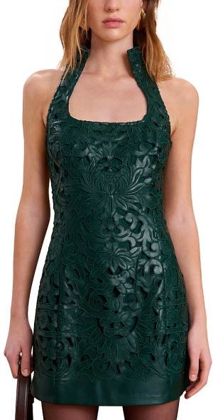 knee length dresses for ladies Cult Gaia Valma Knit Dress in Olive main image 0