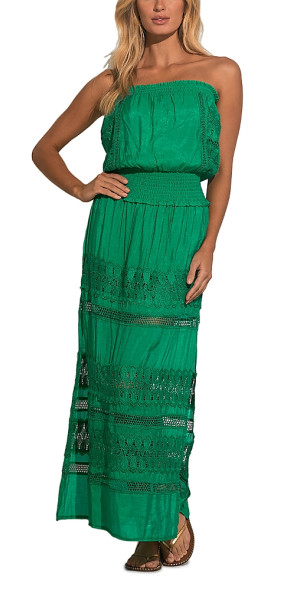 Elan - Strapless Crochet Maxi Dress