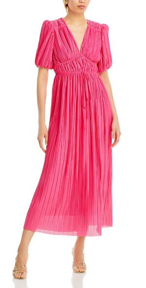 endless rose pleated dress Endless Rose Pleated Tiered Midi Dress