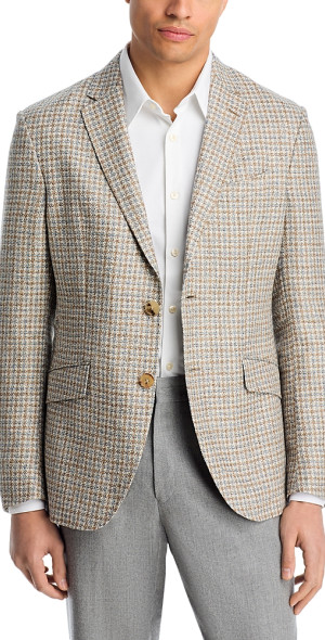 メンズ●【ETRO】最高級イタリー製ベージュカラーコットンジャケット● Etro - Houndstooth Sport Coat
