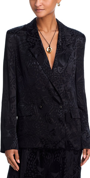 Farm Rio - Leopard Jacquard Blazer
