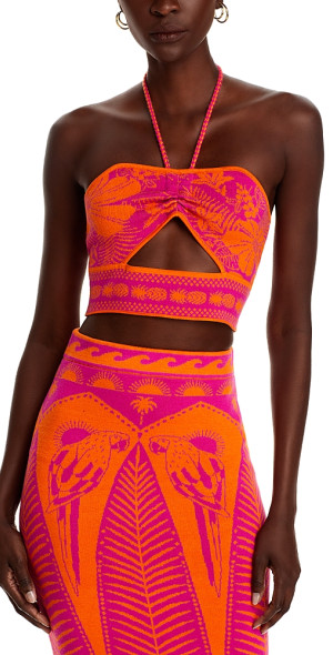Farm Rio - Macaw Elegance Knit Halter Top