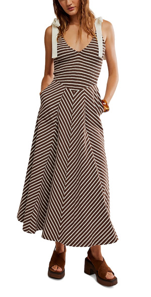 navy cotton midi dress Deanna Belted Midi Dress - Midnight Blue