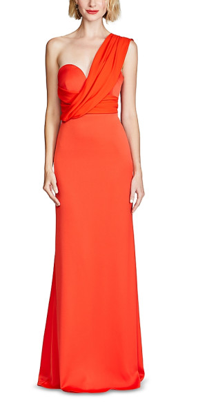 open lace back dress Bloomingdales AQUA Pink Orange Floral Dress