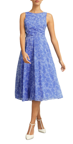 hobbs cocktail dresses Hobbs London Barrington Tie Waist Midi Dress in Meadow Green at Nordstrom, Size 10