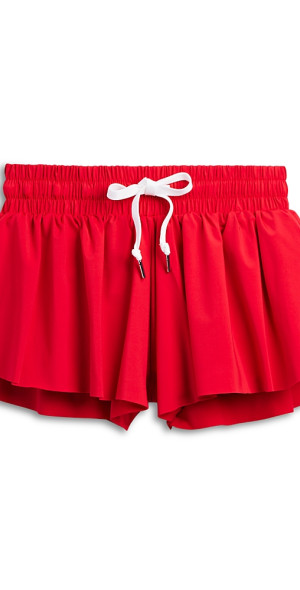 KatieJ Farrah Butterfly Shorts, Baby Pink Cottage Stripe main image 1