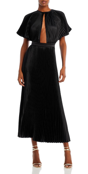 L'idee - L'Idee Theatre Pleated Cutout Midi Dress L'idee - L'Idee Theatre Pleated Cutout Midi Dress