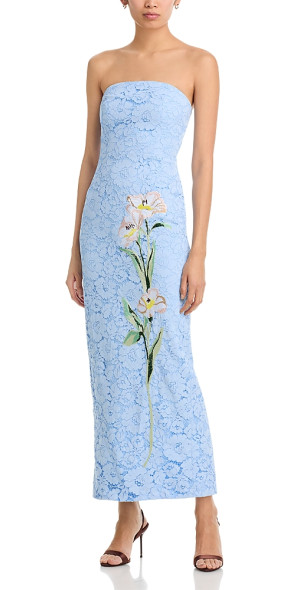 milly holiday dress Milly Livna Printed Midi Dress main image 0