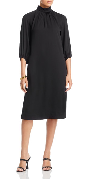 chinese dress ladies LAUREN MOCK NECK FITTED DRESS