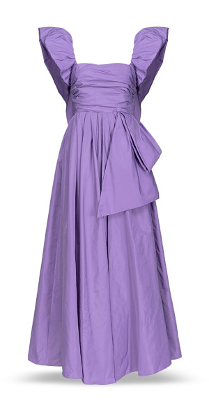 pinko purple dress Long slip dress in satin