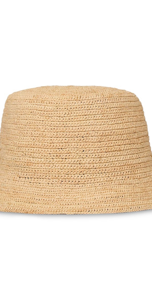 Sandro Crochet Raphia Bucket Hat