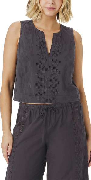 Splendid - Kenzie Geo Eyelet Tank Top