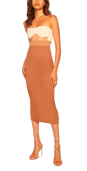 orange underwire dress Susana Monaco