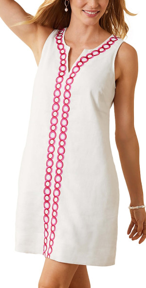 green emerald velvet dress Tommy Bahama Womens Indigo Cove Embroidered Midi Dress – ShopCGX main image 0