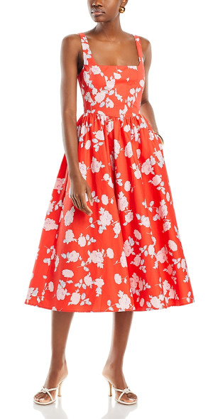 white christmas dresses WAYF Desi Corset Midi Dress MSRP $128 main image 0
