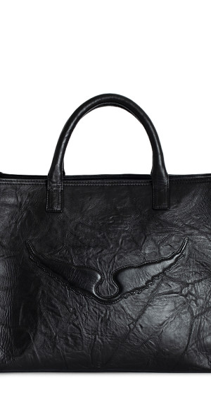 Zadig & Voltair Angel Wings レザー トートバッグ Zadig & Voltaire - Angel Wings Crinkle Leather Tote Bag