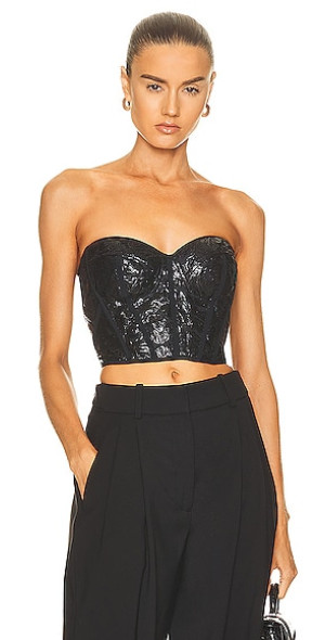Alexander McQueen Lace Bustier Top