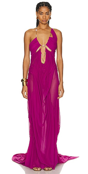slim fit dress slacks Pink Venus Wetlook Dress – Di Petsa main image 1