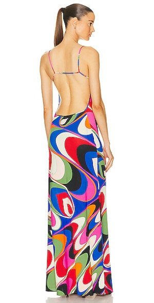 Emilio Pucci - Jersey Satin Long Dress