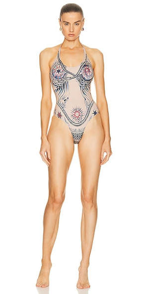 Jean Paul Gaultier - Printed Soleil One Piece Swimsuit