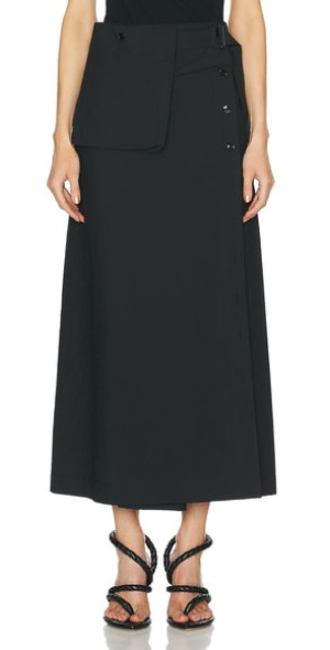 JACKIE LONG WRAP SKIRT