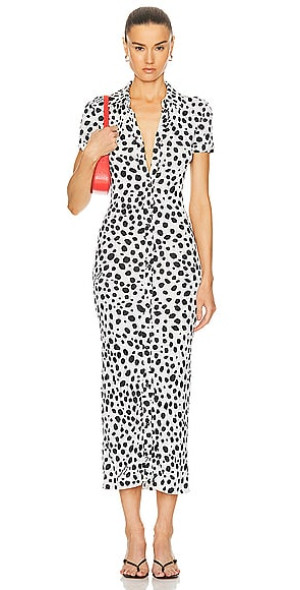 open lace back dress Moschino - Goose Organic Cotton Jersey Dress - Black main image 1