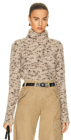 トップス raf simons 21ss marble turtle neck tops Turtleneck jersey sweater in multicoloured - Raf Simons | Mytheresa