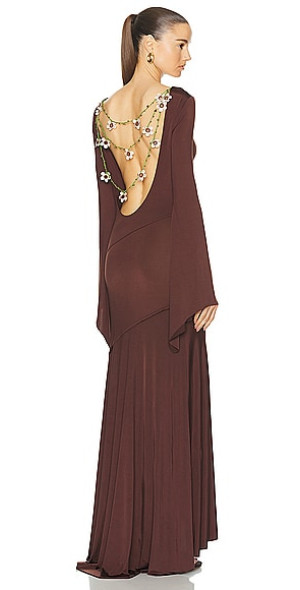 siedrés exclusive alin open-back jersey maxi dress SIEDRES 