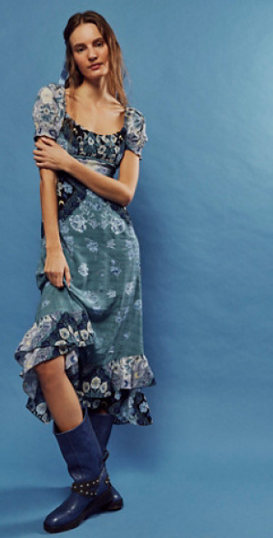 knee length dresses for ladies Free People Cecelia Midi Dress main image 1