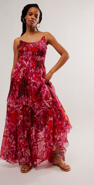 chinese dress ladies CIEL WAIST CUT-OUT MESH MAXI DRESS main image 0