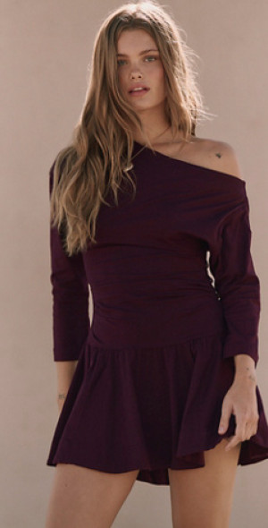 Free People - Junie Drop-Waist Mini Dress