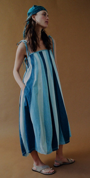 free people on the road denim maxi dress Free People On The Road Maxi Dress