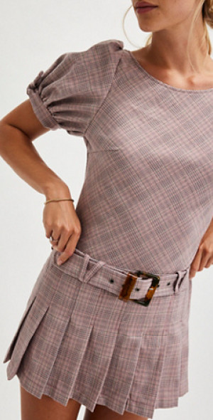 Free People - Sevi Plaid Mini Dress