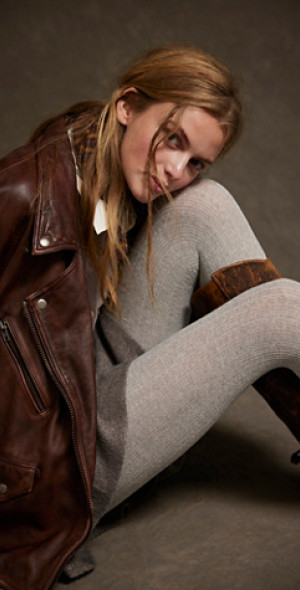 High Heel Jungle Cozy Ribbed Cable Knit Tights