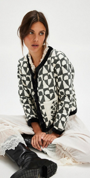 SZ Blockprints - Poppy Heart Jacket