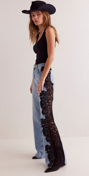 Tricia Fix - Laced Up Denim Jeans