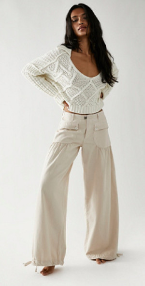 We The Free - Lotus Jeans by at Free People, Almond Milk, 24