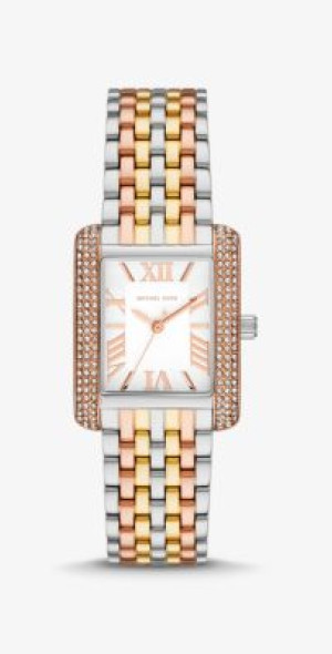 Michael Kors - Petite Emery Pavé Tri-Tone Watch display picture 3