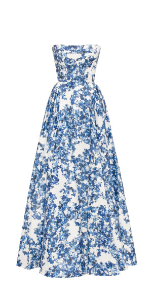 strapless open back dress Garden Party Corset Maxi Dress main image 0