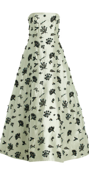 long sleeve emerald green cocktail dress Sleek Long Formal Dress with Long Sleeves main image 1