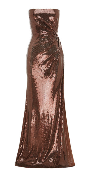alex perry brown dress Hamptons – Mugsy main image 0