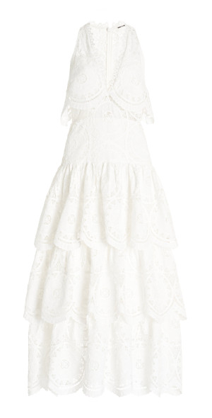 alexis white maxi dress Alexis White Plunge-Neck Maxi Dress With Draped And Ruched Detailing  Club  L London