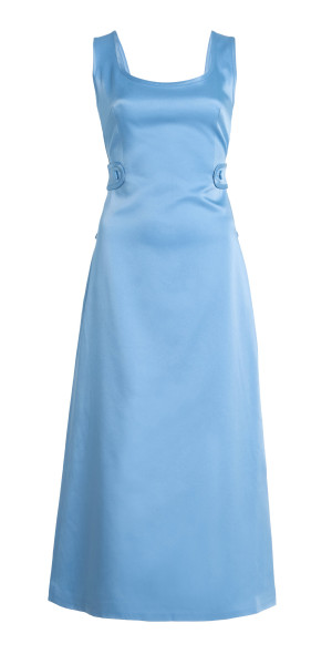 Alexis - - Briette Satin Maxi Dress - Blue - XS
