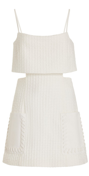white christmas dresses ELOISE TEXTURED COTTON GAUZE DRESS main image 1
