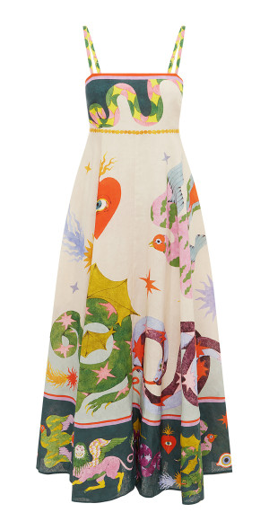 almais seeker linen dress ALEMAIS