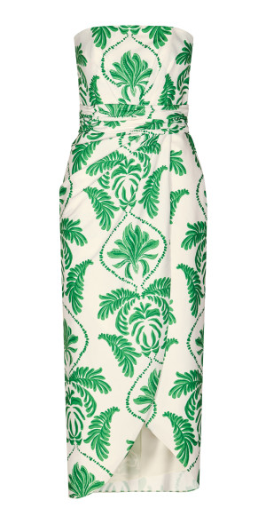 andres otalora green dress Dejarse encantar Maxi Dress/ Andres Otalora