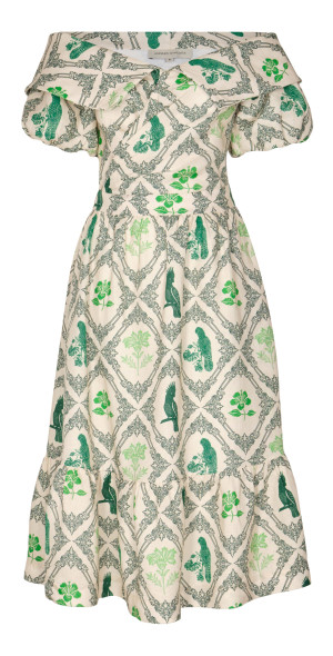 green emerald velvet dress Mendra Maxi Dress / Andres Otalora main image 1
